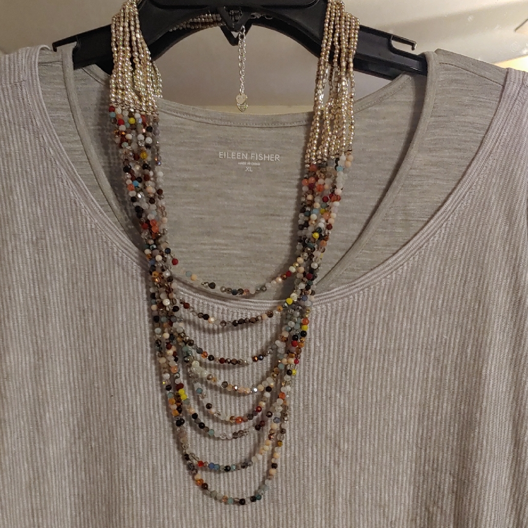 Neiman Marcus Elegant Multicolor Beaded Necklace